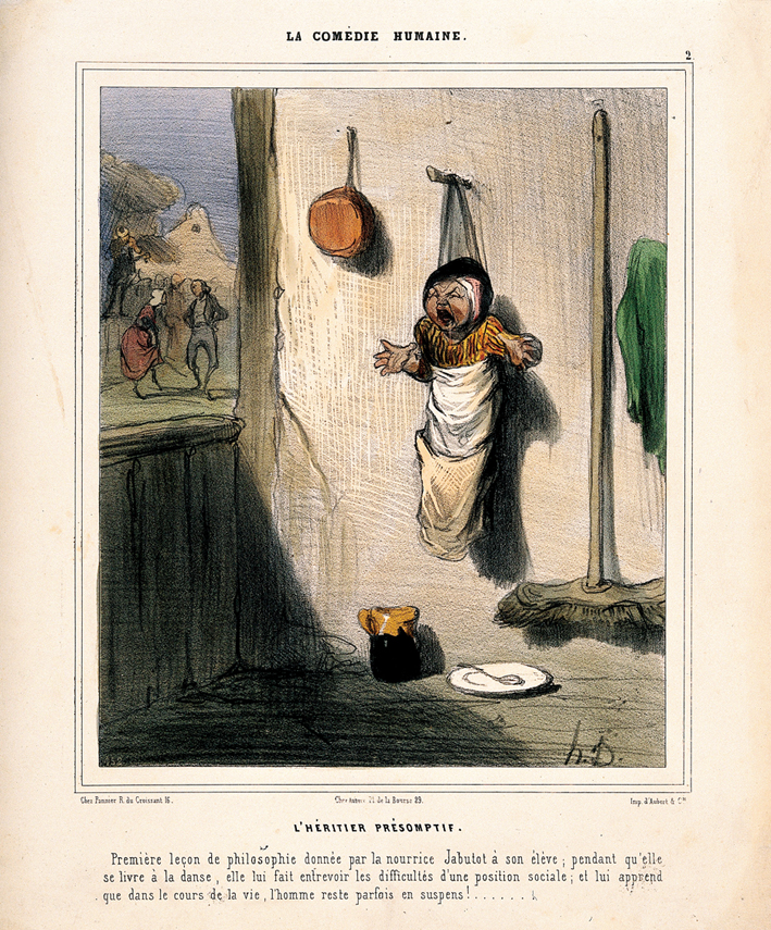  奥诺雷·杜米埃 Honore Daumier ——不开心的小孩被护士挂在墙上